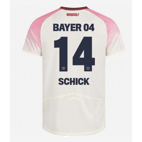Echipament fotbal Bayer Leverkusen Patrik Schick #14 Tricou Deplasare 2025-26 maneca scurta Echipament fotbal Bayer Leverkusen Patrik Schick #14 Tricou Deplasare 2025-26 maneca scurta