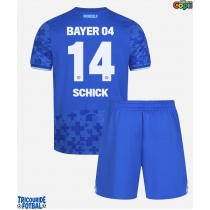 Echipament fotbal Bayer Leverkusen Patrik Schick #14 Tricou Treilea 2025-26 pentru copii maneca scurta (+ Pantaloni scurti)