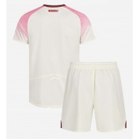 Echipament fotbal Bayer Leverkusen Tricou Deplasare 2025-26 pentru copii maneca scurta (+ Pantaloni scurti)