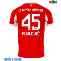 Echipament fotbal Bayern Munich Aleksandar Pavlovic #45 Tricou Acasa 2025-26 maneca scurta