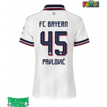 Echipament fotbal Bayern Munich Aleksandar Pavlovic #45 Tricou Deplasare 2026-27 pentru femei maneca scurta