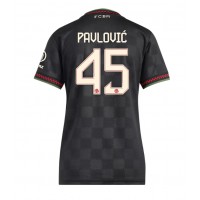 Echipament fotbal Bayern Munich Aleksandar Pavlovic #45 Tricou Treilea 2025-26 pentru femei maneca scurta