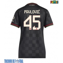 Echipament fotbal Bayern Munich Aleksandar Pavlovic #45 Tricou Treilea 2025-26 pentru femei maneca scurta