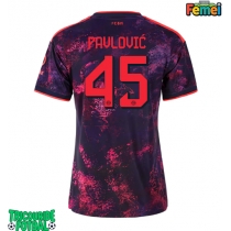 Echipament fotbal Bayern Munich Aleksandar Pavlovic #45 Tricou Treilea 2026-27 pentru femei maneca scurta