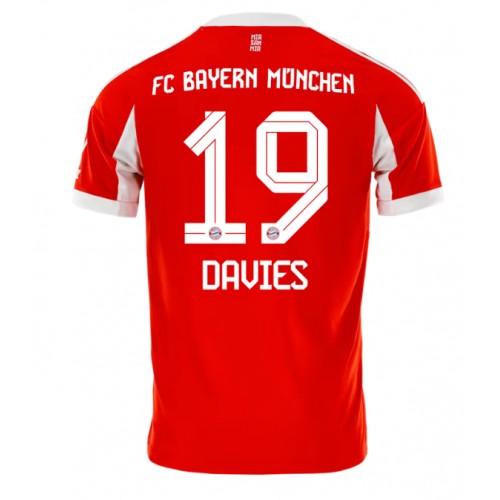 Echipament fotbal Bayern Munich Alphonso Davies #19 Tricou Acasa 2025-26 maneca scurta Echipament fotbal Bayern Munich Alphonso Davies #19 Tricou Acasa 2025-26 maneca scurta