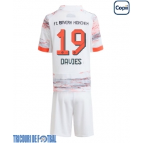 Echipament fotbal Bayern Munich Alphonso Davies #19 Tricou Deplasare 2025-26 pentru copii maneca scurta (+ Pantaloni scurti)