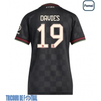 Echipament fotbal Bayern Munich Alphonso Davies #19 Tricou Treilea 2025-26 pentru femei maneca scurta