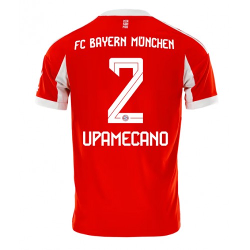 Echipament fotbal Bayern Munich Dayot Upamecano #2 Tricou Acasa 2025-26 maneca scurta Echipament fotbal Bayern Munich Dayot Upamecano #2 Tricou Acasa 2025-26 maneca scurta