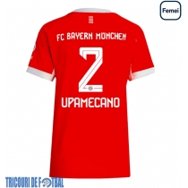 Echipament fotbal Bayern Munich Dayot Upamecano #2 Tricou Acasa 2025-26 pentru femei maneca scurta