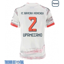 Echipament fotbal Bayern Munich Dayot Upamecano #2 Tricou Deplasare 2025-26 pentru femei maneca scurta