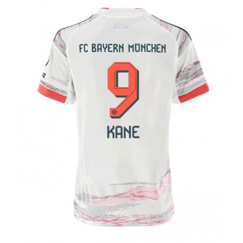 Echipament fotbal Bayern Munich Harry Kane #9 Tricou Deplasare 2025-26 pentru femei maneca scurta Echipament fotbal Bayern Munich Harry Kane #9 Tricou Deplasare 2025-26 pentru femei maneca scurta