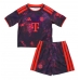 Echipament fotbal Bayern Munich Ismael Saibari #34 Tricou Treilea 2026-27 pentru copii maneca scurta (+ Pantaloni scurti)