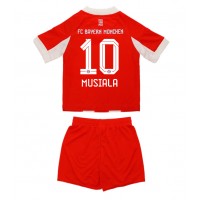 Echipament fotbal Bayern Munich Jamal Musiala #10 Tricou Acasa 2025-26 pentru copii maneca scurta (+ Pantaloni scurti)