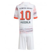 Echipament fotbal Bayern Munich Jamal Musiala #10 Tricou Deplasare 2025-26 pentru copii maneca scurta (+ Pantaloni scurti)