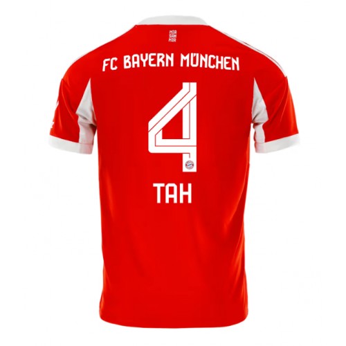 Echipament fotbal Bayern Munich Jonathan Tah #4 Tricou Acasa 2025-26 maneca scurta Echipament fotbal Bayern Munich Jonathan Tah #4 Tricou Acasa 2025-26 maneca scurta