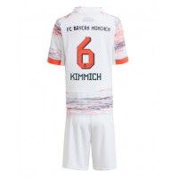 Echipament fotbal Bayern Munich Joshua Kimmich #6 Tricou Deplasare 2025-26 pentru copii maneca scurta (+ Pantaloni scurti)