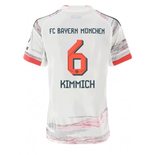 Echipament fotbal Bayern Munich Joshua Kimmich #6 Tricou Deplasare 2025-26 pentru femei maneca scurta Echipament fotbal Bayern Munich Joshua Kimmich #6 Tricou Deplasare 2025-26 pentru femei maneca scurta