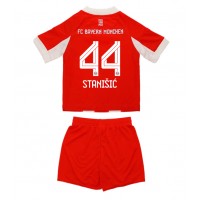 Echipament fotbal Bayern Munich Josip Stanisic #44 Tricou Acasa 2025-26 pentru copii maneca scurta (+ Pantaloni scurti)