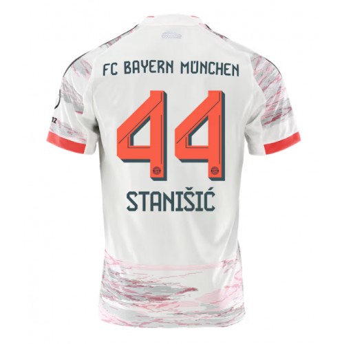 Echipament fotbal Bayern Munich Josip Stanisic #44 Tricou Deplasare 2025-26 maneca scurta Echipament fotbal Bayern Munich Josip Stanisic #44 Tricou Deplasare 2025-26 maneca scurta