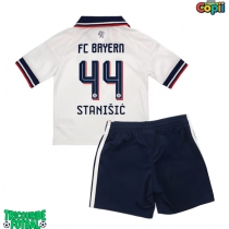 Echipament fotbal Bayern Munich Josip Stanisic #44 Tricou Deplasare 2026-27 pentru copii maneca scurta (+ Pantaloni scurti)