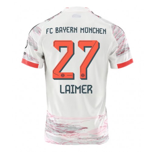 Echipament fotbal Bayern Munich Konrad Laimer #27 Tricou Deplasare 2025-26 maneca scurta Echipament fotbal Bayern Munich Konrad Laimer #27 Tricou Deplasare 2025-26 maneca scurta