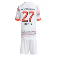 Echipament fotbal Bayern Munich Konrad Laimer #27 Tricou Deplasare 2025-26 pentru copii maneca scurta (+ Pantaloni scurti)