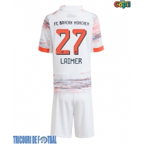 Echipament fotbal Bayern Munich Konrad Laimer #27 Tricou Deplasare 2025-26 pentru copii maneca scurta (+ Pantaloni scurti)