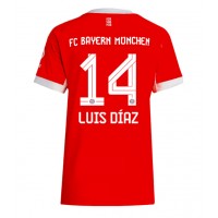 Echipament fotbal Bayern Munich Luis Diaz #14 Tricou Acasa 2025-26 pentru femei maneca scurta