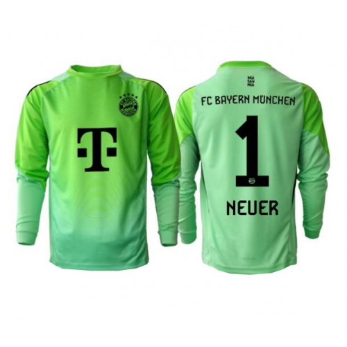 Echipament fotbal Bayern Munich Manuel Neuer #1 Portar Tricou Acasa 2025-26 maneca lunga Echipament fotbal Bayern Munich Manuel Neuer #1 Portar Tricou Acasa 2025-26 maneca lunga
