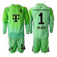 Echipament fotbal Bayern Munich Manuel Neuer #1 Portar Tricou Acasa 2025-26 pentru copii maneca lunga (+ Pantaloni scurti)