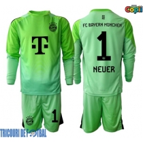 Echipament fotbal Bayern Munich Manuel Neuer #1 Portar Tricou Acasa 2025-26 pentru copii maneca lunga (+ Pantaloni scurti)