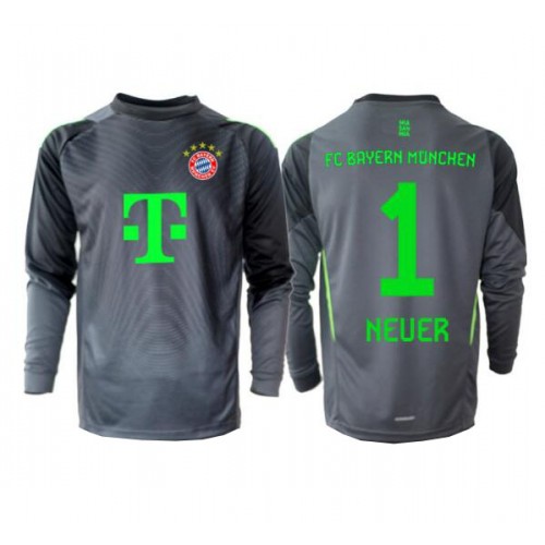 Echipament fotbal Bayern Munich Manuel Neuer #1 Portar Tricou Deplasare 2025-26 maneca lunga Echipament fotbal Bayern Munich Manuel Neuer #1 Portar Tricou Deplasare 2025-26 maneca lunga