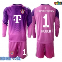 Echipament fotbal Bayern Munich Manuel Neuer #1 Portar Tricou Treilea 2025-26 pentru copii maneca lunga (+ Pantaloni scurti)