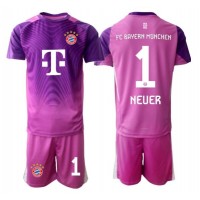 Echipament fotbal Bayern Munich Manuel Neuer #1 Portar Tricou Treilea 2025-26 pentru copii maneca scurta (+ Pantaloni scurti)