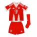 Echipament fotbal Bayern Munich Michael Olise #17 Tricou Acasa 2025-26 pentru copii maneca scurta (+ Pantaloni scurti)