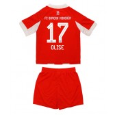 Echipament fotbal Bayern Munich Michael Olise #17 Tricou Acasa 2025-26 pentru copii maneca scurta (+ Pantaloni scurti)