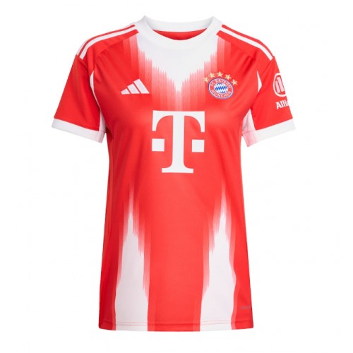 Echipament fotbal Bayern Munich Michael Olise #17 Tricou Acasa 2025-26 pentru femei maneca scurta Echipament fotbal Bayern Munich Michael Olise #17 Tricou Acasa 2025-26 pentru femei maneca scurta