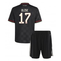 Echipament fotbal Bayern Munich Michael Olise #17 Tricou Treilea 2025-26 pentru copii maneca scurta (+ Pantaloni scurti)