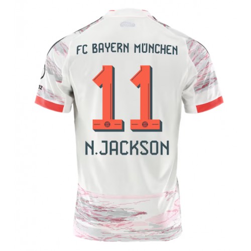 Echipament fotbal Bayern Munich Nicolas Jackson #11 Tricou Deplasare 2025-26 maneca scurta Echipament fotbal Bayern Munich Nicolas Jackson #11 Tricou Deplasare 2025-26 maneca scurta