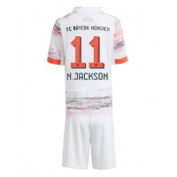 Echipament fotbal Bayern Munich Nicolas Jackson #11 Tricou Deplasare 2025-26 pentru copii maneca scurta (+ Pantaloni scurti)