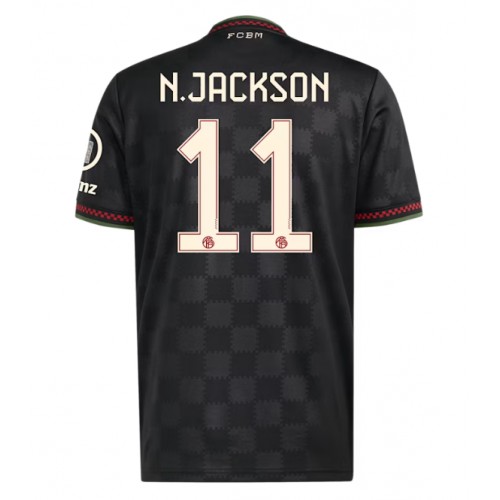 Echipament fotbal Bayern Munich Nicolas Jackson #11 Tricou Treilea 2025-26 maneca scurta Echipament fotbal Bayern Munich Nicolas Jackson #11 Tricou Treilea 2025-26 maneca scurta