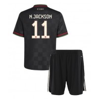 Echipament fotbal Bayern Munich Nicolas Jackson #11 Tricou Treilea 2025-26 pentru copii maneca scurta (+ Pantaloni scurti)