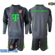 Echipament fotbal Bayern Munich Portar Tricou Deplasare 2025-26 pentru copii maneca lunga (+ Pantaloni scurti)