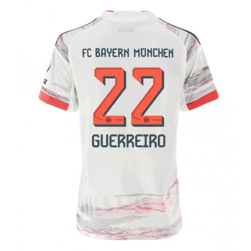 Echipament fotbal Bayern Munich Raphael Guerreiro #22 Tricou Deplasare 2025-26 pentru femei maneca scurta Echipament fotbal Bayern Munich Raphael Guerreiro #22 Tricou Deplasare 2025-26 pentru femei maneca scurta