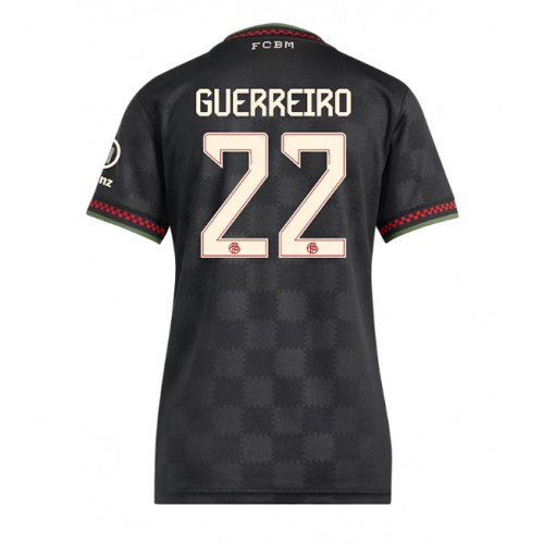 Echipament fotbal Bayern Munich Raphael Guerreiro #22 Tricou Treilea 2025-26 pentru femei maneca scurta Echipament fotbal Bayern Munich Raphael Guerreiro #22 Tricou Treilea 2025-26 pentru femei maneca scurta