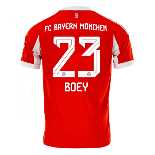 Echipament fotbal Bayern Munich Sacha Boey #23 Tricou Acasa 2025-26 maneca scurta Echipament fotbal Bayern Munich Sacha Boey #23 Tricou Acasa 2025-26 maneca scurta