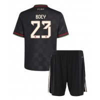 Echipament fotbal Bayern Munich Sacha Boey #23 Tricou Treilea 2025-26 pentru copii maneca scurta (+ Pantaloni scurti)