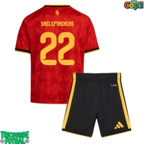 Echipament fotbal Belgia Alexis Saelemaekers #22 Tricou Acasa Mondial 2026 pentru copii maneca scurta (+ Pantaloni scurti)