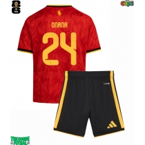 Echipament fotbal Belgia Amadou Onana #24 Tricou Acasa Mondial 2026 pentru copii maneca scurta (+ Pantaloni scurti)