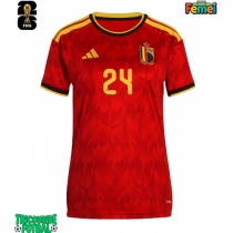 Echipament fotbal Belgia Amadou Onana #24 Tricou Acasa Mondial 2026 pentru femei maneca scurta